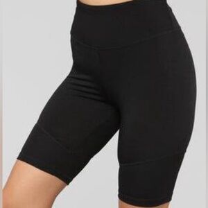 Fashion Nova Active Biker Shorts Black